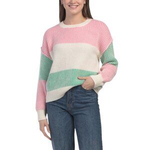 SUNDAY EDITION Striped Sweater